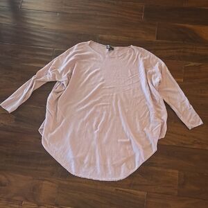 Elegant Mauve Long Sleeve Top